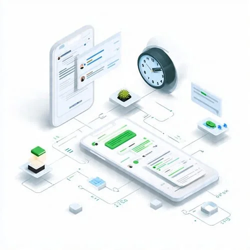 Scheduled auto-translation and reply concept