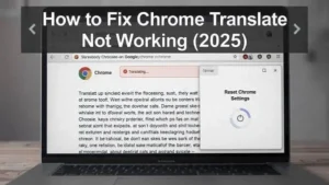 How to Fix Chrome Translate Not Working (2025)