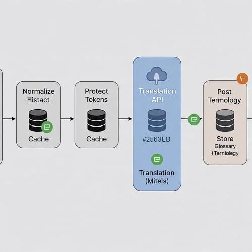 Translation middleware architecture diagram